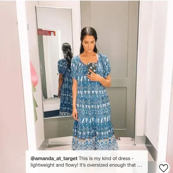 Knox Rose Tiered Boho Dress NWT XS - Picture 11 of 11